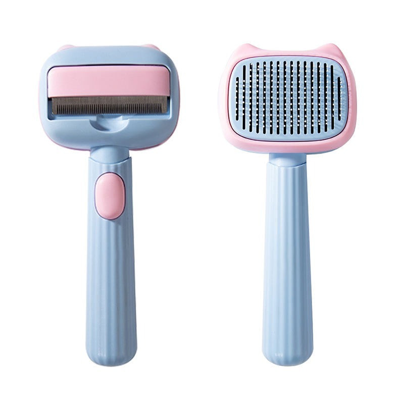 Hair Grooming Brush to Reduce Shedding & Matting for Cats & Dogs