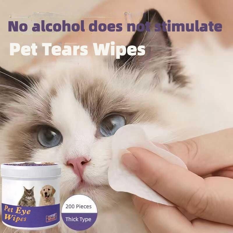 200 ct. Tear Stain Removing Wipes for Cats & Dogs