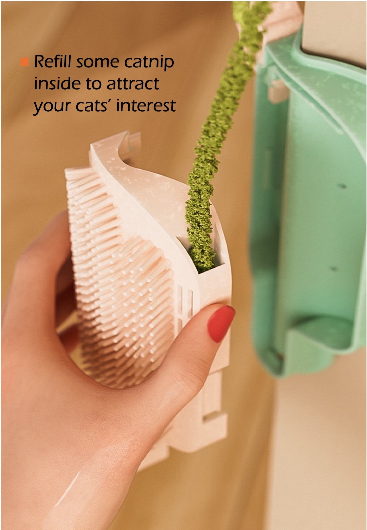 Corner Friendly Self Grooming Brush for Cats & Dogs