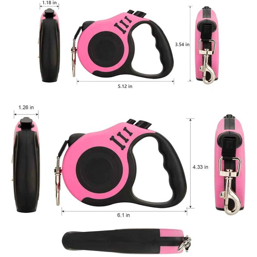 Durable Dog Retractable Leash for Cats & Dogs