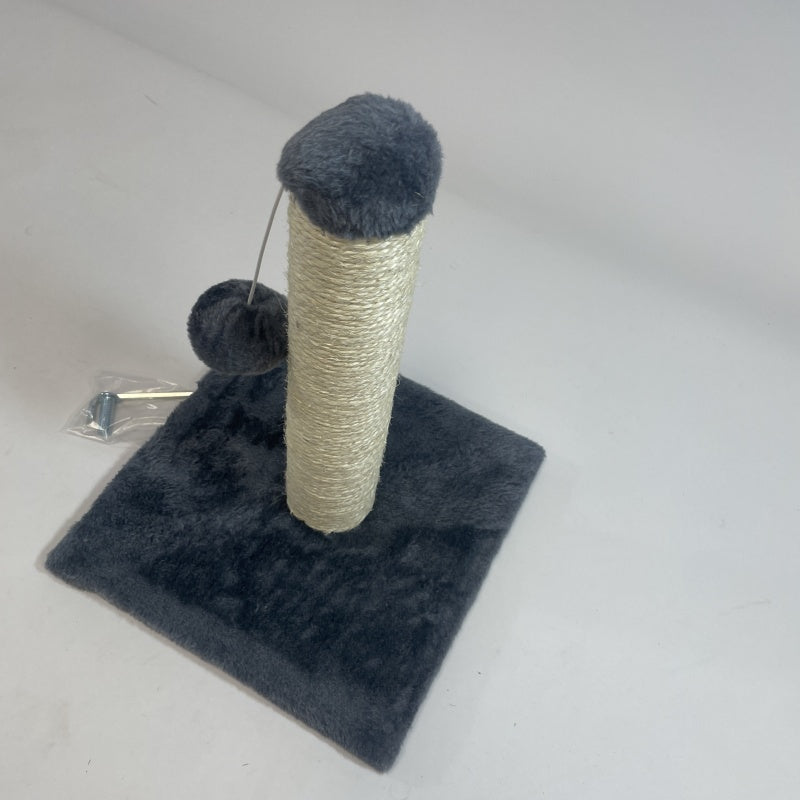 Cool Navy Blue Cat Climbing Frame & Scratching Post with Swing Toy for Cat Stimulation