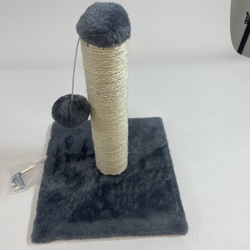 Cool Navy Blue Cat Climbing Frame & Scratching Post with Swing Toy for Cat Stimulation