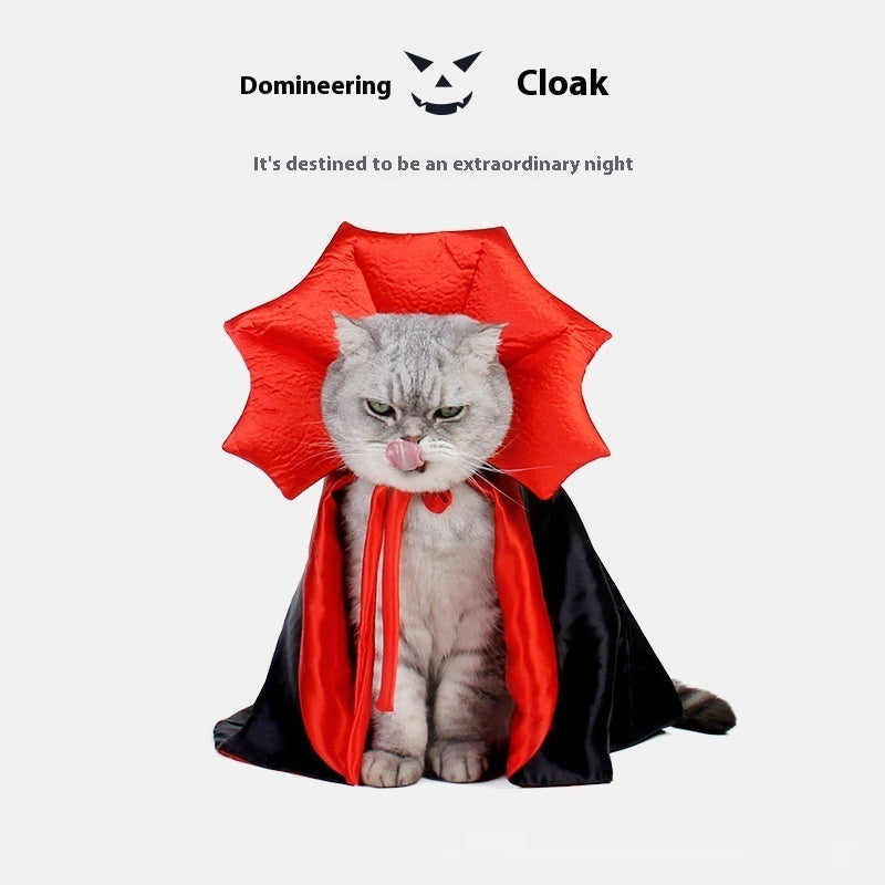 Spooky Vampire Gothic Halloween Costume for Cats & Dogs