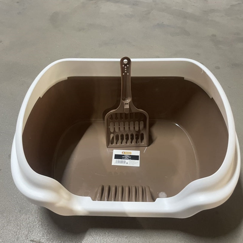 Ocean Blue Semi-enclosed Vertical Cat Litter Box
