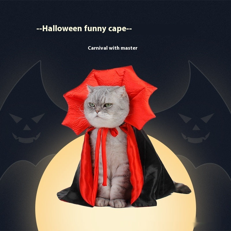 Spooky Vampire Gothic Halloween Costume for Cats & Dogs