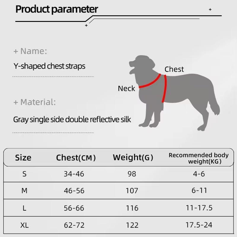 Adjustable Pet Harness + Leash with Reflective Stitching for Safety at Night for Dogs