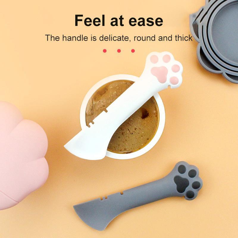 Short-scoop Can or Jar Opener + Scooper for Pet Food