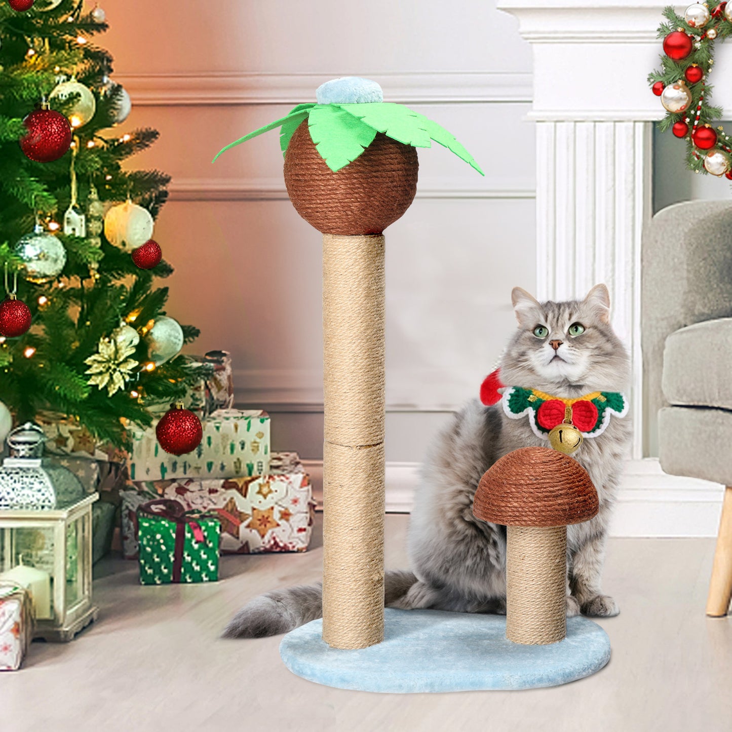 Palm Tree Pillar Sword Hemp Cat Scratching Post