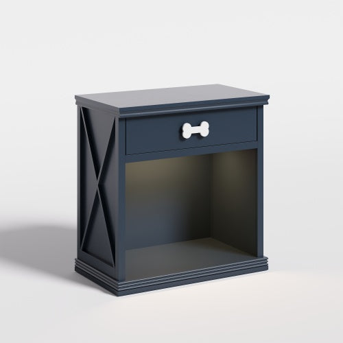 Small Locker Furniture with LED Lights and Pet Bed for Cats & Small Dogs