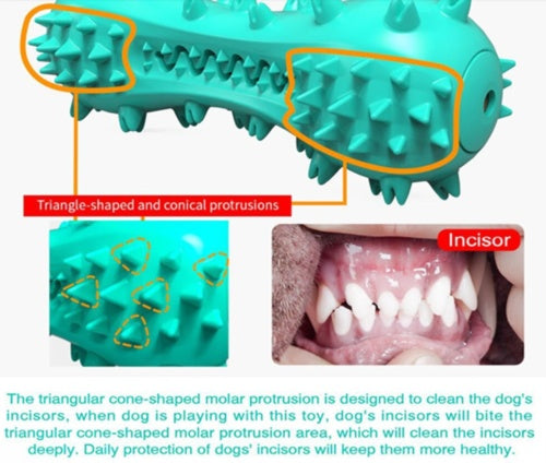 Rubber Molar Stick Oral Cleaning Chew Toy for Dogs (Durable for Aggressive Dogs)