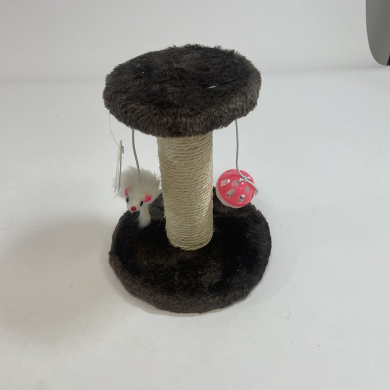 Cat Climbing Frame with seat and Scratching Post with Double Toys