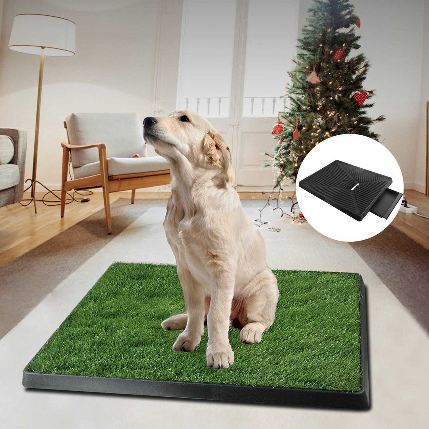 1Pc Potty Training Artificial Grass Pad for Dogs. (Easy Cleaning)