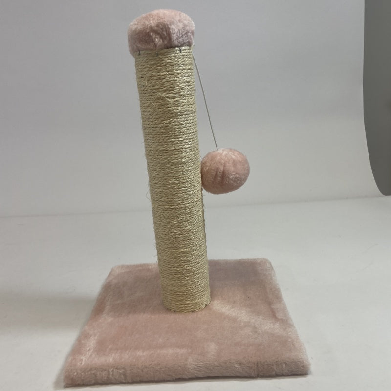 Pink Cat Climbing Frame and Scratching Post with Toy for Cat Stimulation