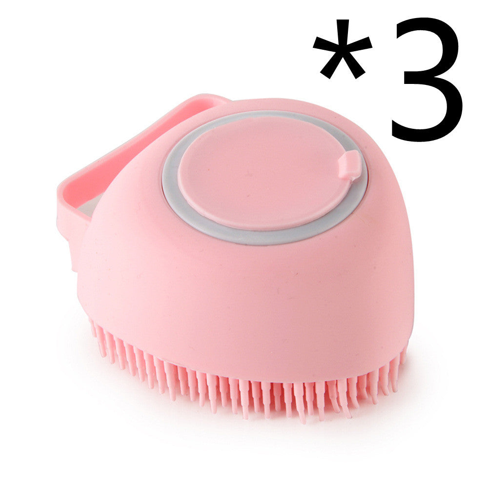 Silicone Soap Dispenser Cleaning Brush for Cats & Dogs