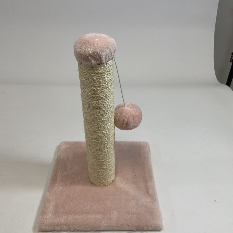 Pink Cat Climbing Frame and Scratching Post with Toy for Cat Stimulation