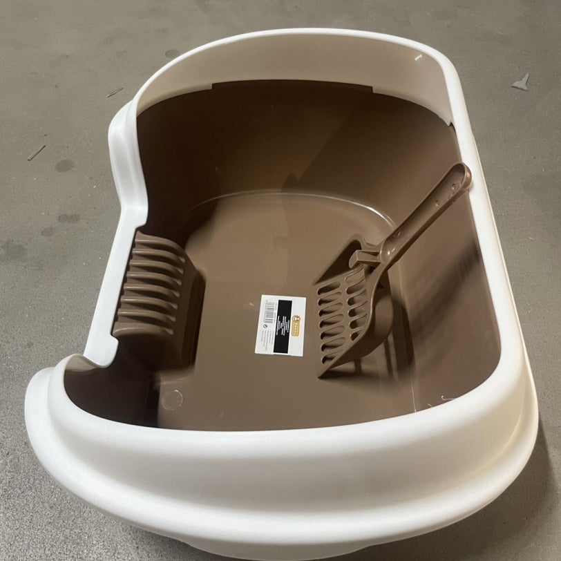 Ocean Blue Semi-enclosed Vertical Cat Litter Box