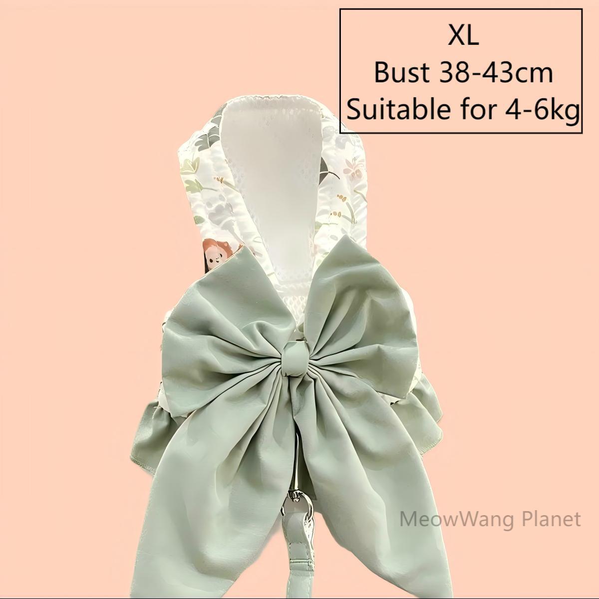 Elegant Bow Harness + Leash Set for Cats & Small Dogs