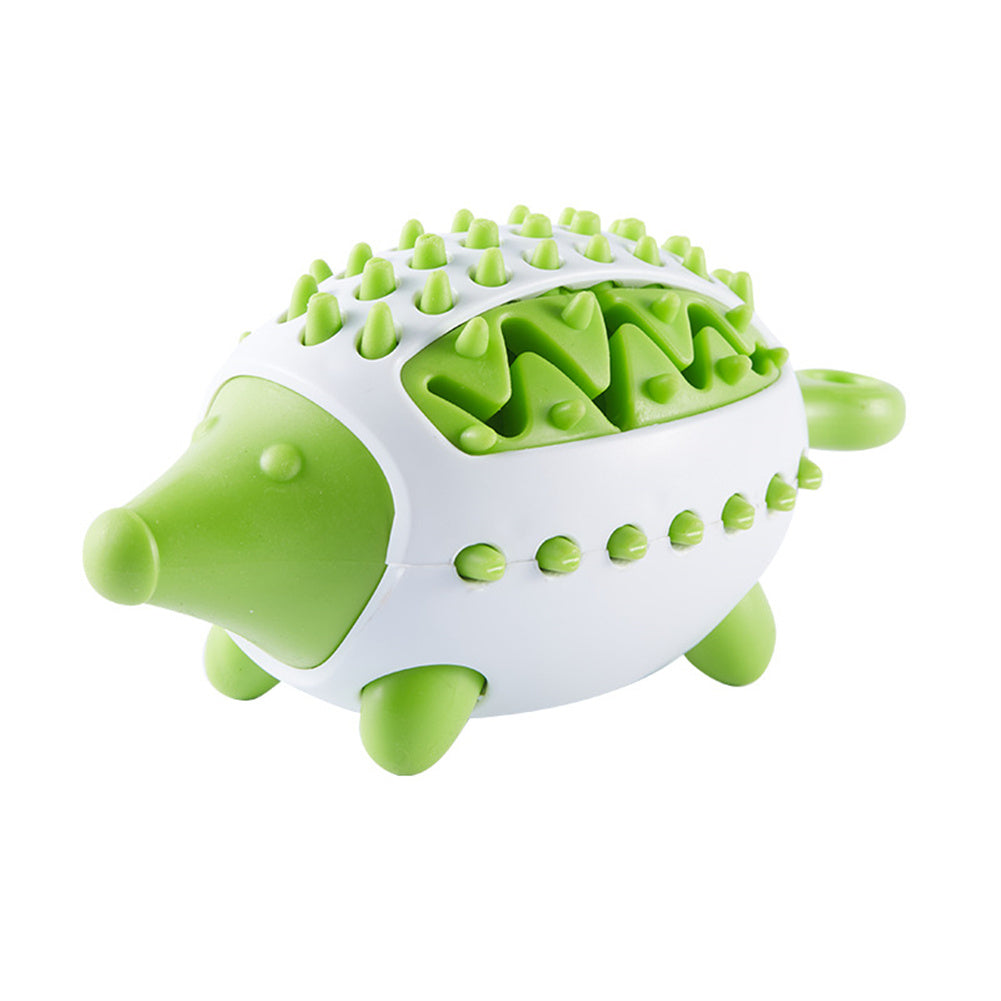2-in-1 Hedgehog Chewing Ball Molarclean Teeth Cleaning and Food Dispenser Toy for Dogs
