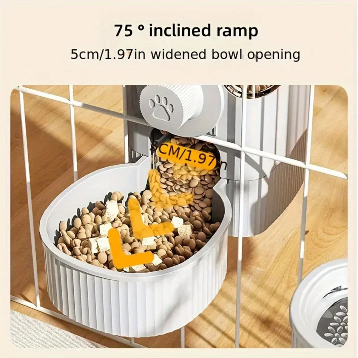 Automatic Water + Food Dispensers for Cats & Dogs (Attachable to Kennel)