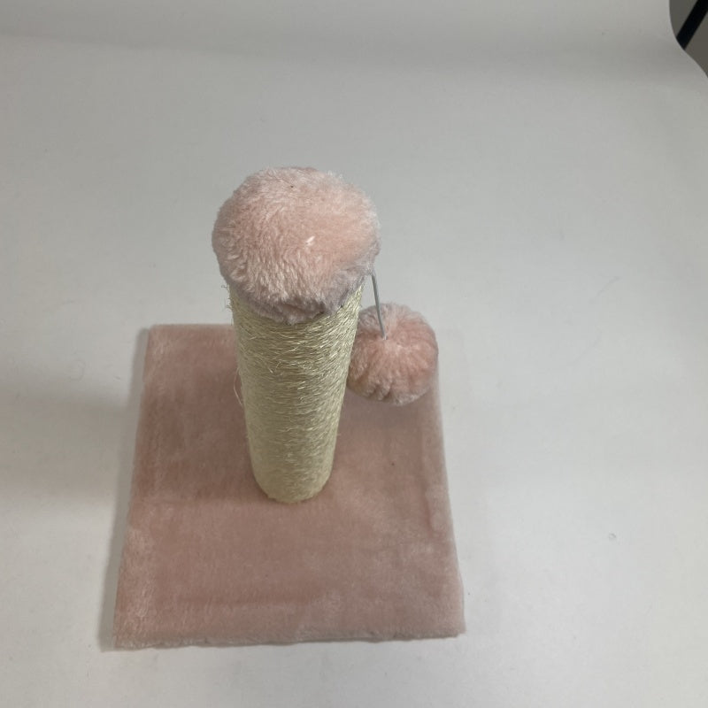 Pink Cat Climbing Frame and Scratching Post with Toy for Cat Stimulation