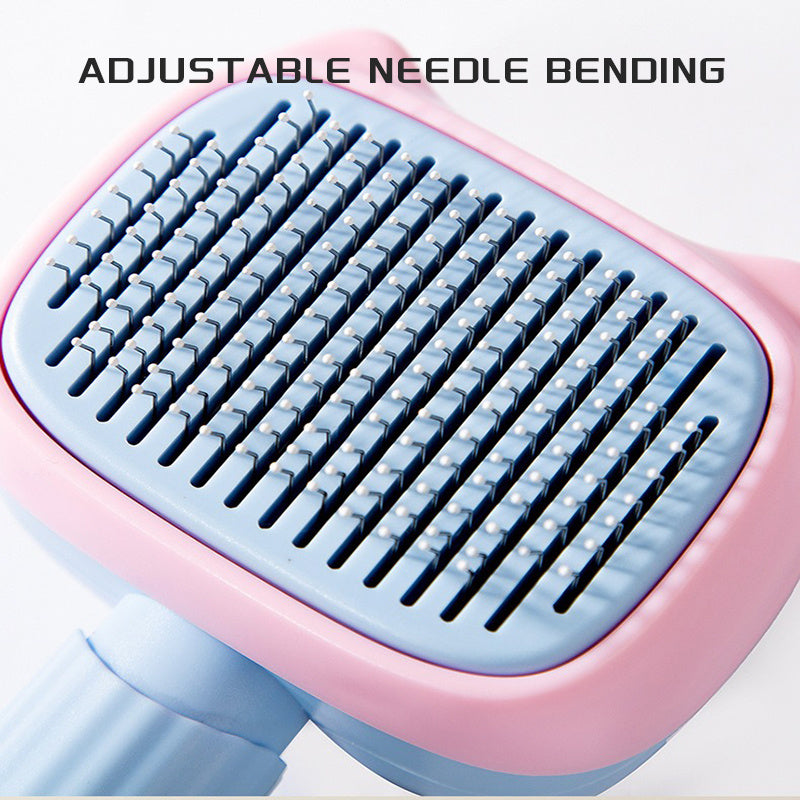 Hair Grooming Brush to Reduce Shedding & Matting for Cats & Dogs