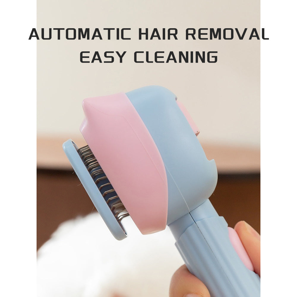 Hair Grooming Brush to Reduce Shedding & Matting for Cats & Dogs