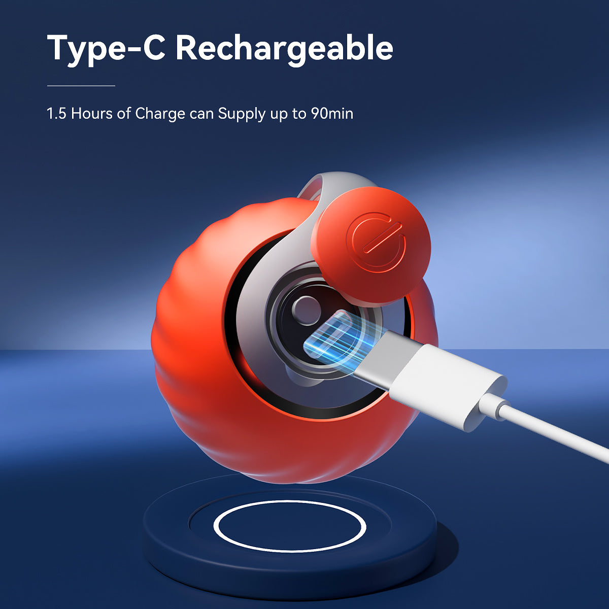 Smart Interactive Ball Type-C Rechargeable for Cat Stimulation and Training