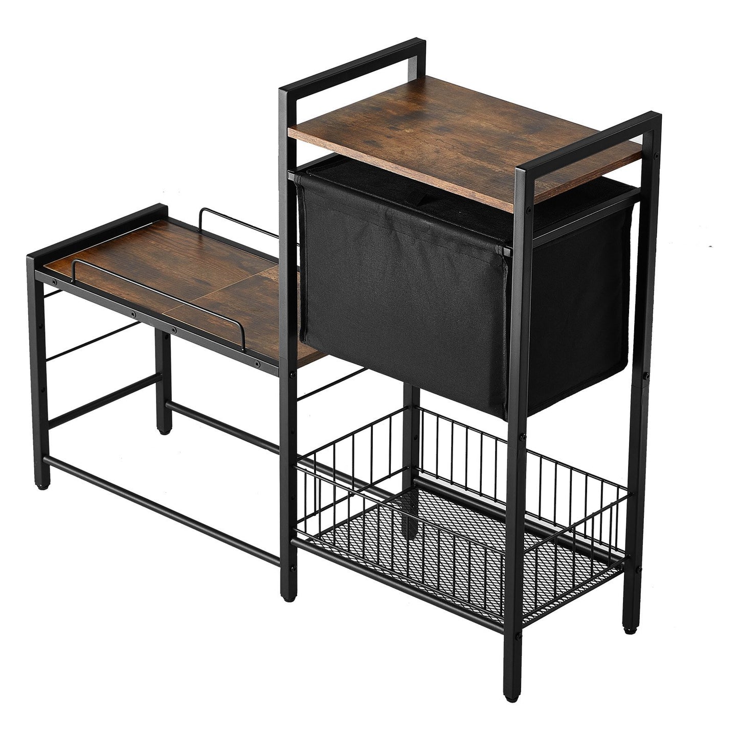 Elevated Feeding Station With Storage Organizer for Dogs