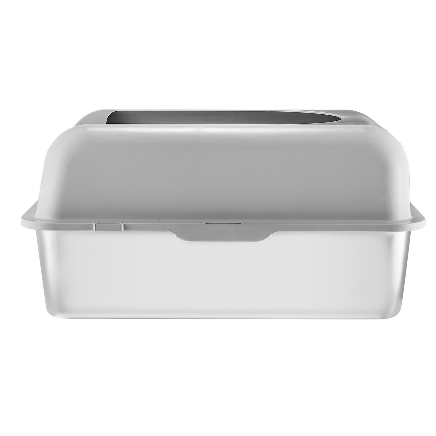VEVOR 6 In Deep Cat Litter Box Odor-Free Litter Box With Filtering Foot Board