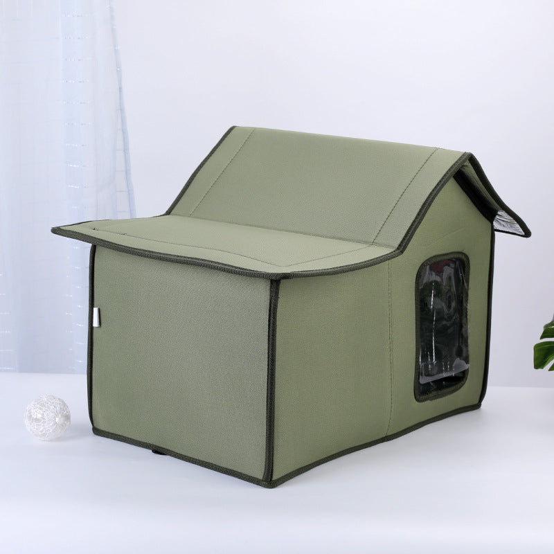 Rainproof + Windproof Portable Outdoor Home for Cats & Dogs