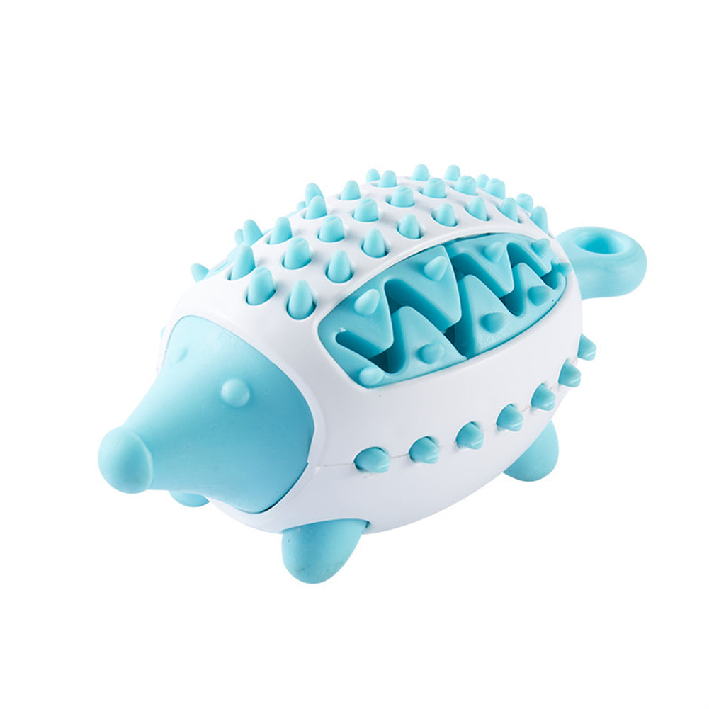 2-in-1 Hedgehog Chewing Ball Molarclean Teeth Cleaning and Food Dispenser Toy for Dogs