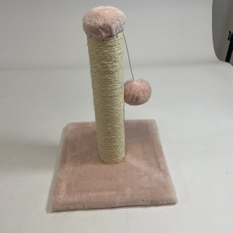 Pink Cat Climbing Frame and Scratching Post with Toy for Cat Stimulation