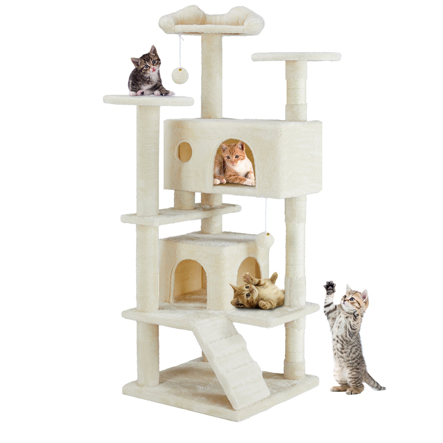 Multi Functional Cat Tower with Scratching Posts