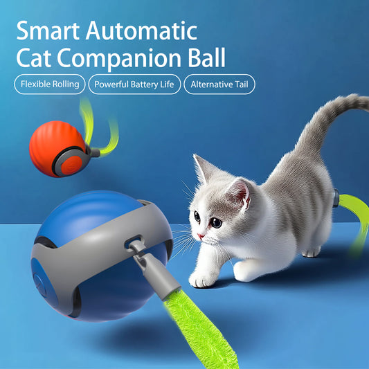 Smart Interactive Ball Type-C Rechargeable for Cat Stimulation and Training
