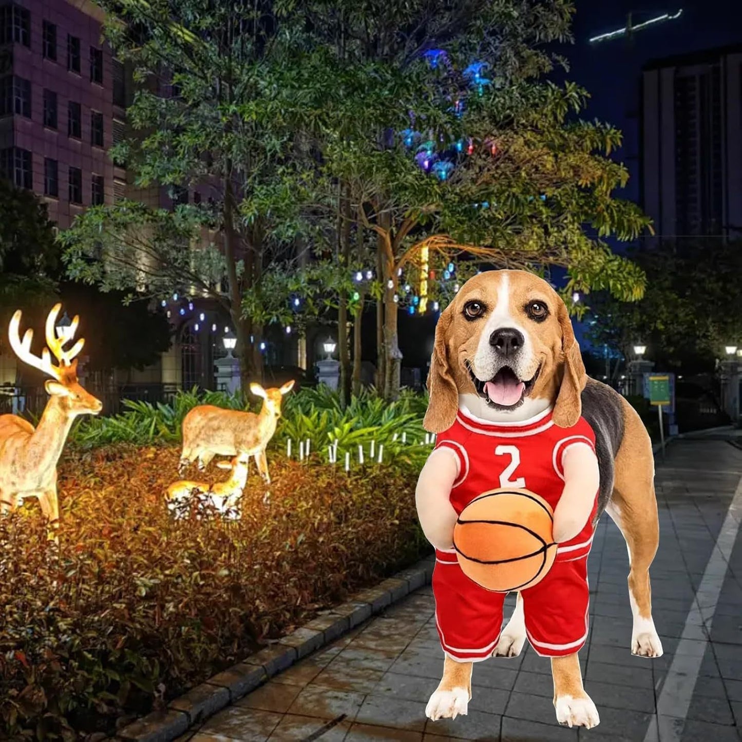 Funny Creative Sporty Basketball Player Halloween Costumes for Dogs