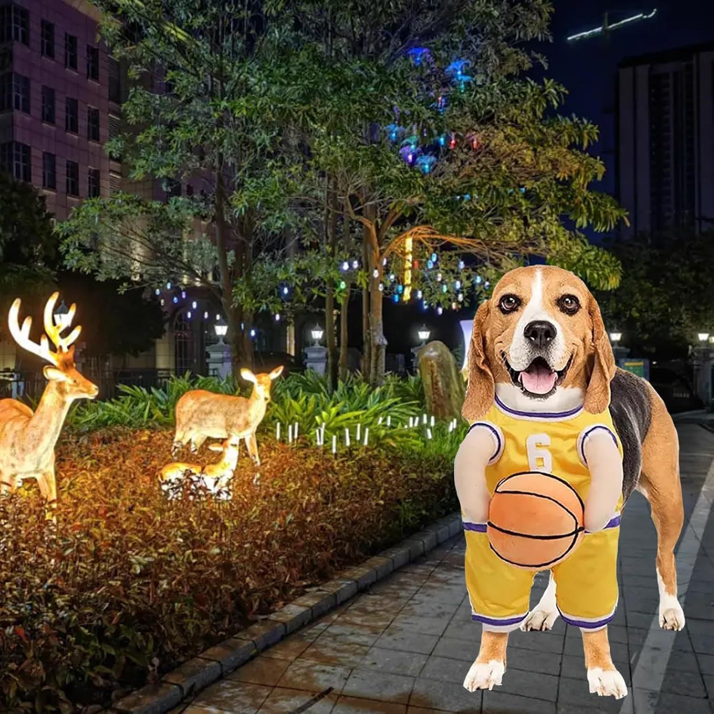 Funny Creative Sporty Basketball Player Halloween Costumes for Dogs