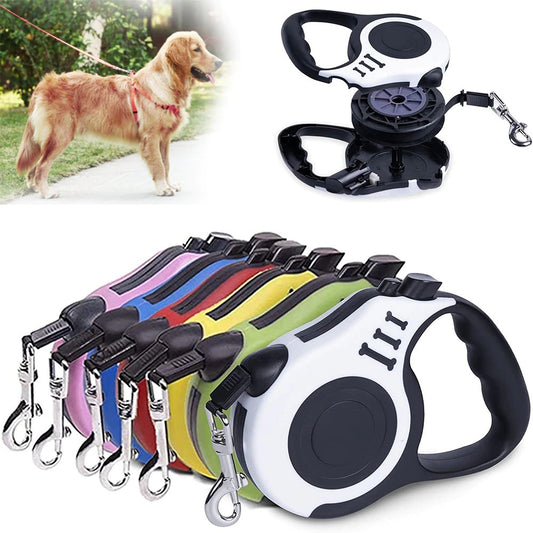 Durable Dog Retractable Leash for Cats & Dogs