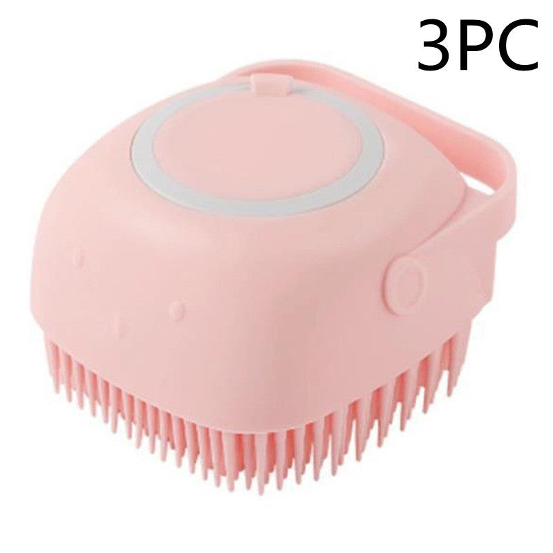 Silicone Soap Dispenser Cleaning Brush for Cats & Dogs