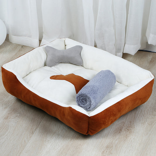 Large Comfortable Bed with (optional) Pillows for Cats & Dogs