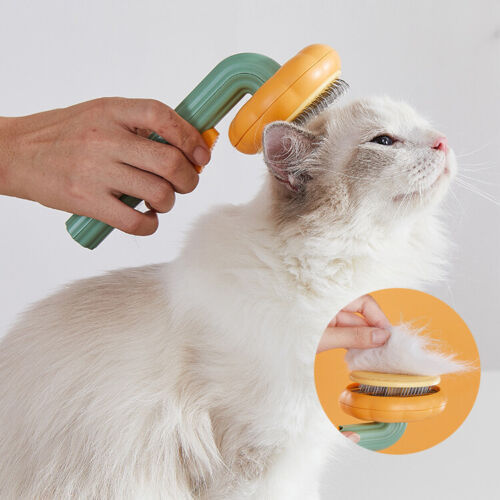 Pumpkin Grooming Slicker Brush for Cats & Dogs