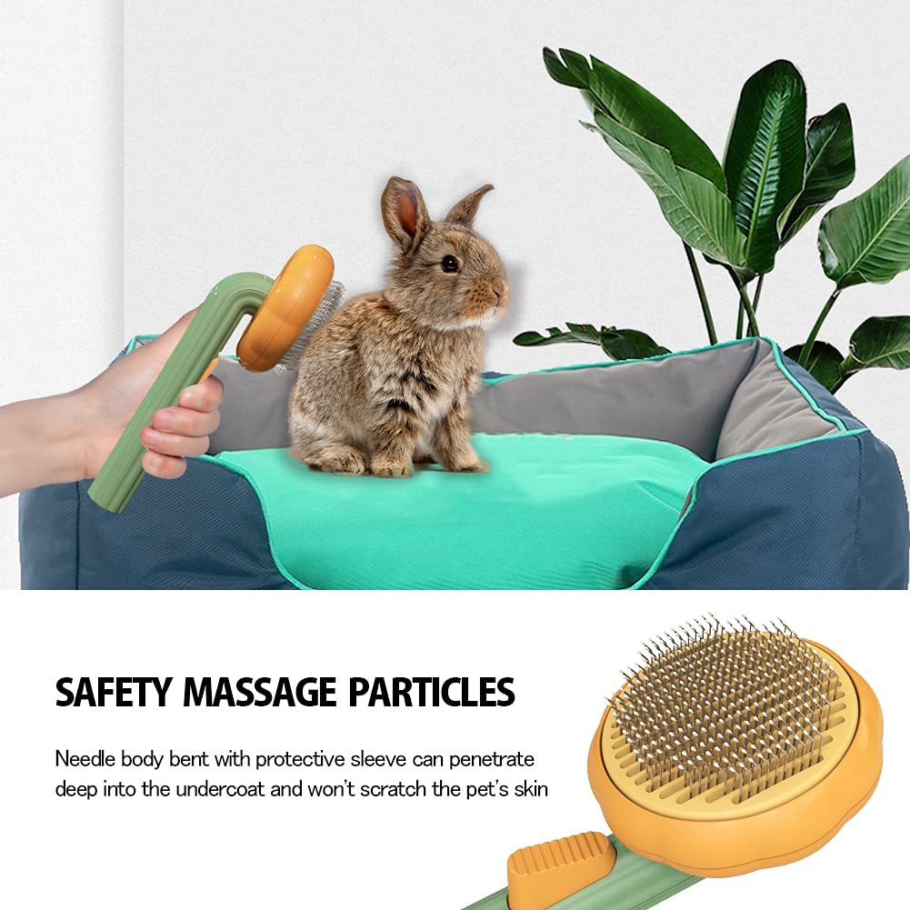 Pumpkin Grooming Slicker Brush for Cats & Dogs