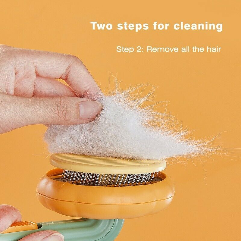 Pumpkin Grooming Slicker Brush for Cats & Dogs