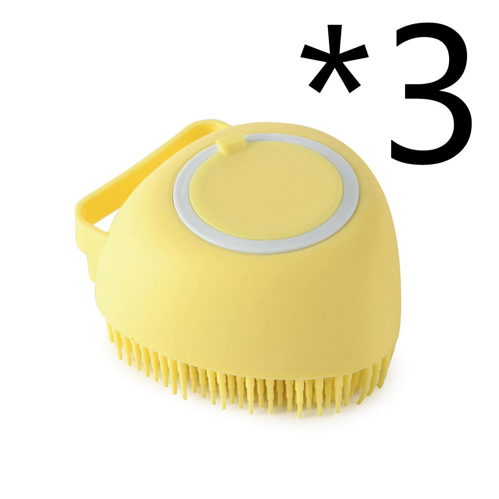 Silicone Soap Dispenser Cleaning Brush for Cats & Dogs