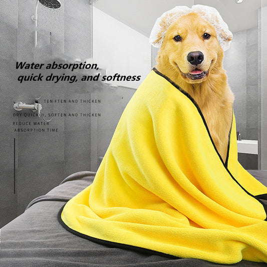 Quick-drying, Super Absorbent Bath Towels for Cats & Dogs (Soft Fiber)