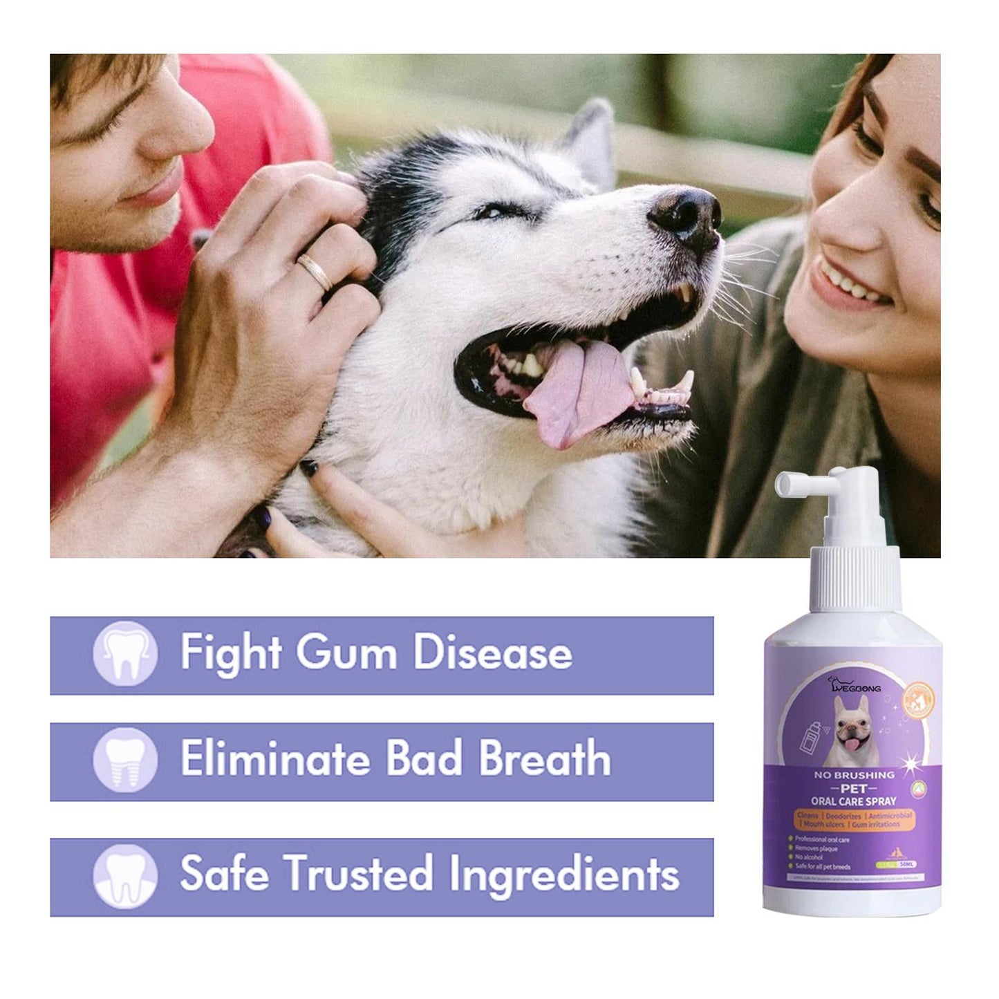 Yegbong Teeth Cleaning Spray for Cats & Dogs