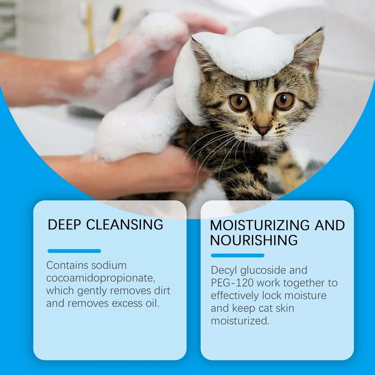 Yegbong Mild Non-irritating Cleaning Foam for Cats