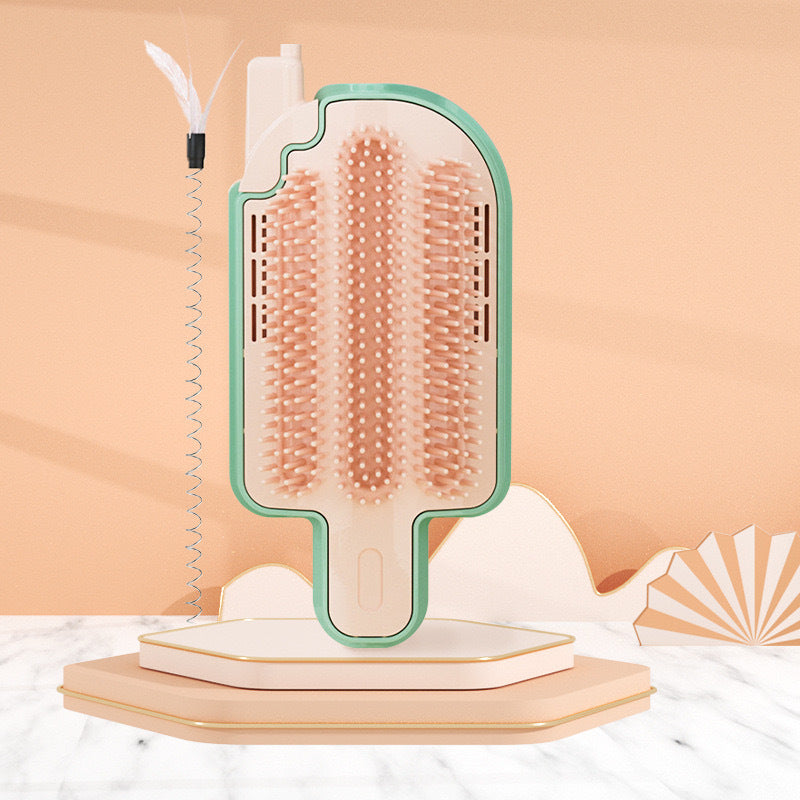 Corner Friendly Self Grooming Brush for Cats & Dogs