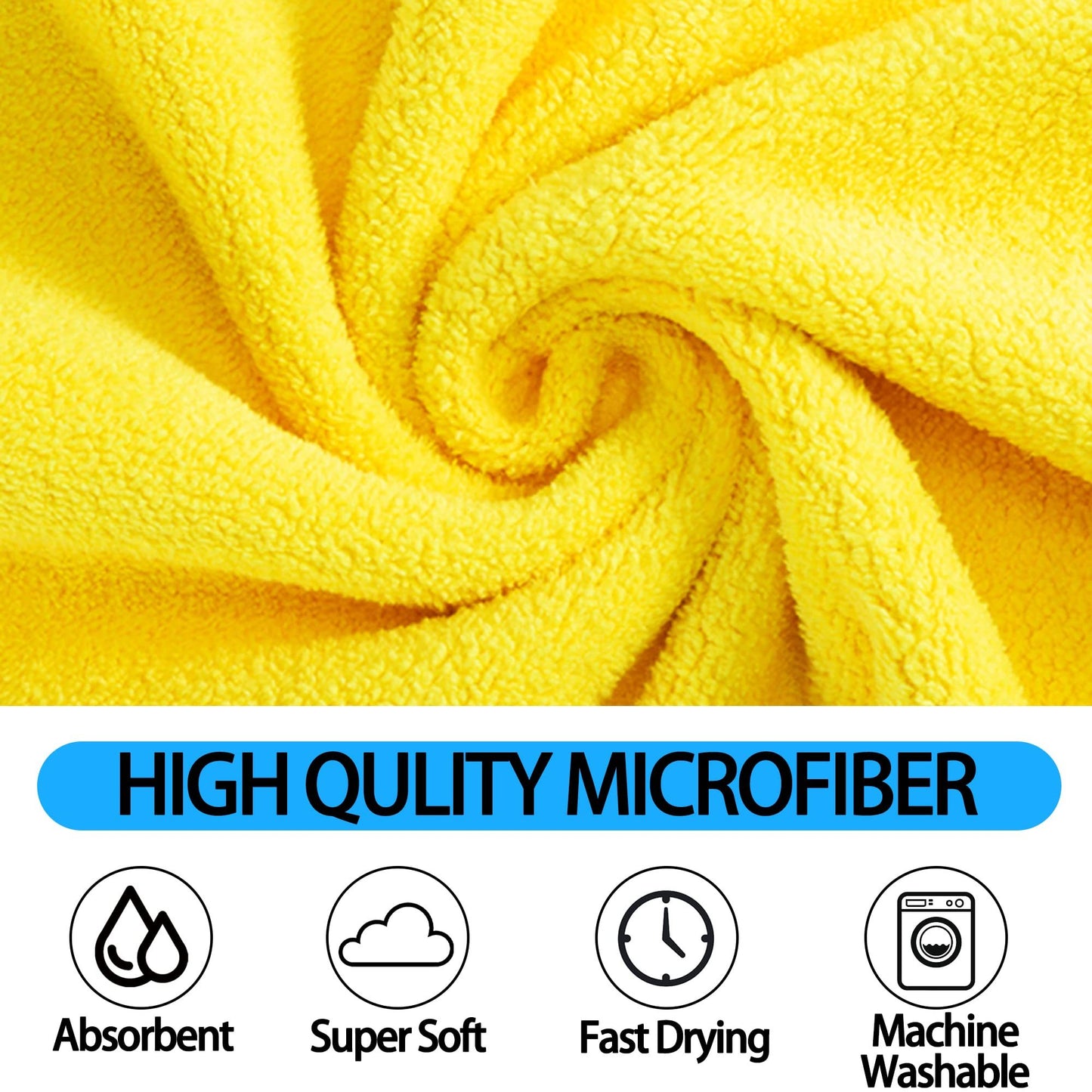 Quick-drying, Super Absorbent Bath Towels for Cats & Dogs (Soft Fiber)