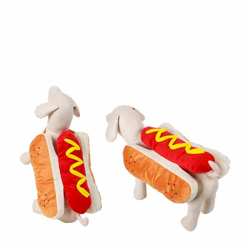 Funny Halloween Hotdog Costume for Cats & Dogs
