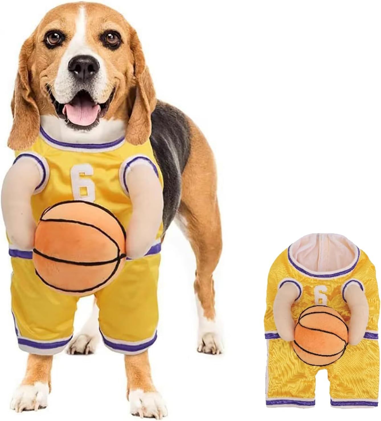 Funny Creative Sporty Basketball Player Halloween Costumes for Dogs